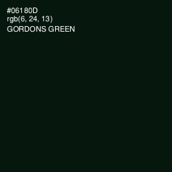 #06180D - Gordons Green Color Image