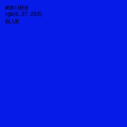 #061BE8 - Blue Color Image