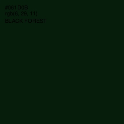 #061D0B - Black Forest Color Image