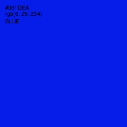 #061DEA - Blue Color Image