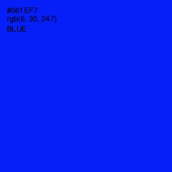 #061EF7 - Blue Color Image