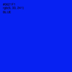 #0621F1 - Blue Color Image