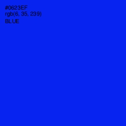 #0623EF - Blue Color Image