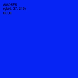 #0625F5 - Blue Color Image