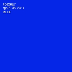 #0626E7 - Blue Color Image