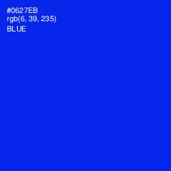 #0627EB - Blue Color Image