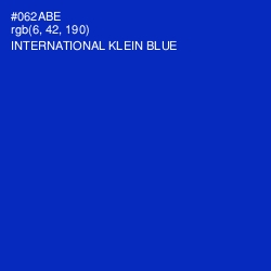 #062ABE - International Klein Blue Color Image