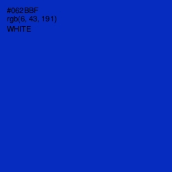 #062BBF - International Klein Blue Color Image