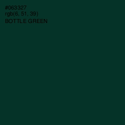 #063327 - Bottle Green Color Image