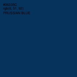 #06335C - Prussian Blue Color Image