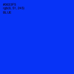 #0633F5 - Blue Color Image