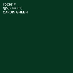 #06361F - Cardin Green Color Image
