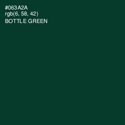 #063A2A - Bottle Green Color Image