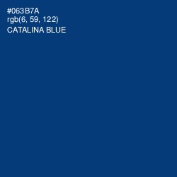 #063B7A - Catalina Blue Color Image