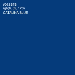 #063B7B - Catalina Blue Color Image