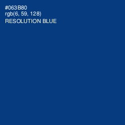 #063B80 - Resolution Blue Color Image