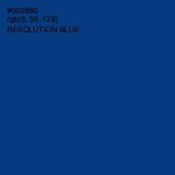 #063B80 - Resolution Blue Color Image