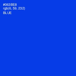 #063BE8 - Blue Color Image