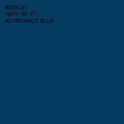 #063C61 - Astronaut Blue Color Image