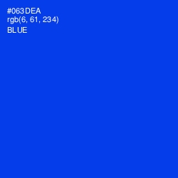 #063DEA - Blue Color Image