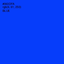 #063DFA - Blue Color Image