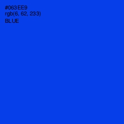 #063EE9 - Blue Color Image