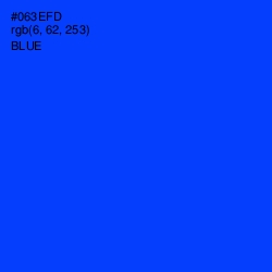 #063EFD - Blue Color Image