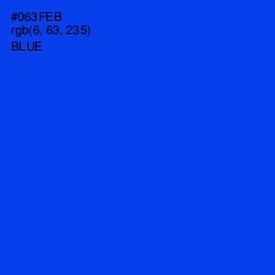 #063FEB - Blue Color Image