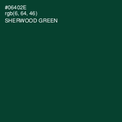 #06402E - Sherwood Green Color Image