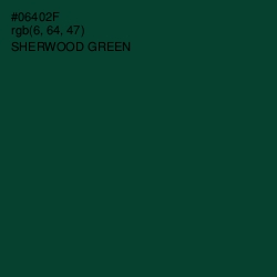 #06402F - Sherwood Green Color Image