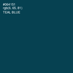 #064151 - Teal Blue Color Image