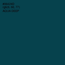 #06424D - Aqua Deep Color Image