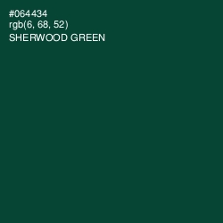 #064434 - Sherwood Green Color Image