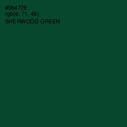 #06472E - Sherwood Green Color Image