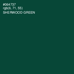#064737 - Sherwood Green Color Image