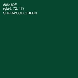 #06482F - Sherwood Green Color Image