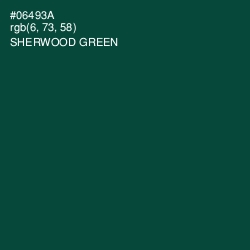 #06493A - Sherwood Green Color Image