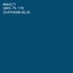 #064C71 - Chathams Blue Color Image