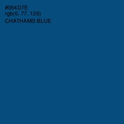 #064D7E - Chathams Blue Color Image