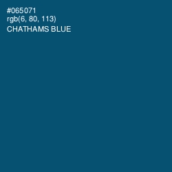 #065071 - Chathams Blue Color Image