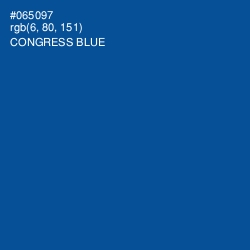 #065097 - Congress Blue Color Image