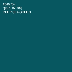 #06575F - Deep Sea Green Color Image