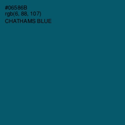 #06586B - Chathams Blue Color Image