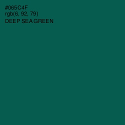 #065C4F - Deep Sea Green Color Image