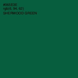 #065E3E - Sherwood Green Color Image