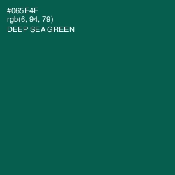#065E4F - Deep Sea Green Color Image