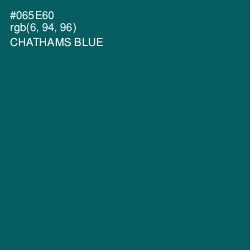 #065E60 - Chathams Blue Color Image