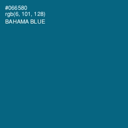 #066580 - Bahama Blue Color Image