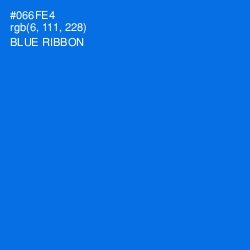 #066FE4 - Blue Ribbon Color Image