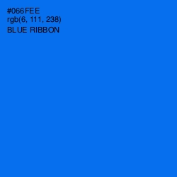 #066FEE - Blue Ribbon Color Image